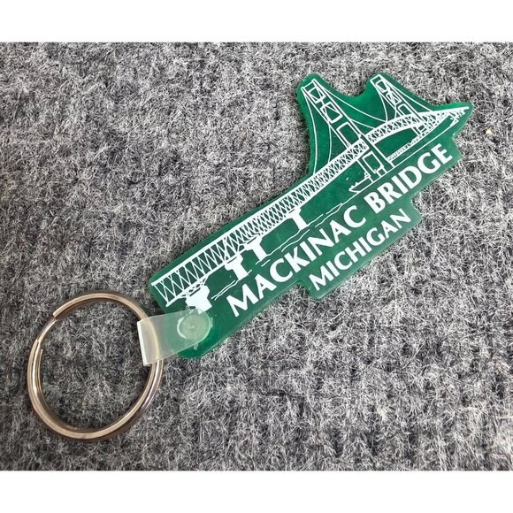 Mackinac Bridge Michigan Souvenir Keychain - Picture 1 of 3